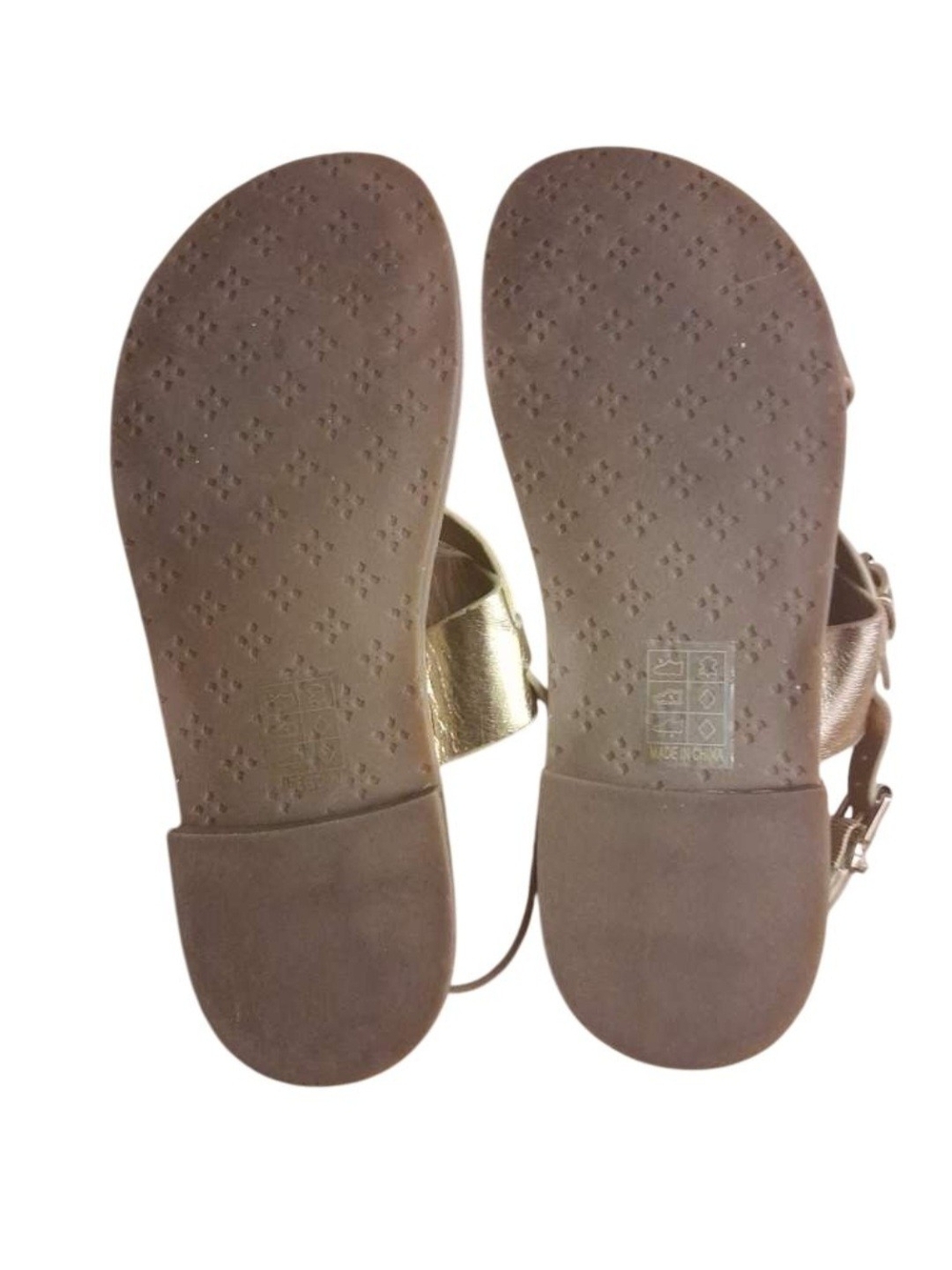 Patricia Nash Women's Metallic Gold Strappy Sandals Size 9 1/2 M - Picture 6 of 6